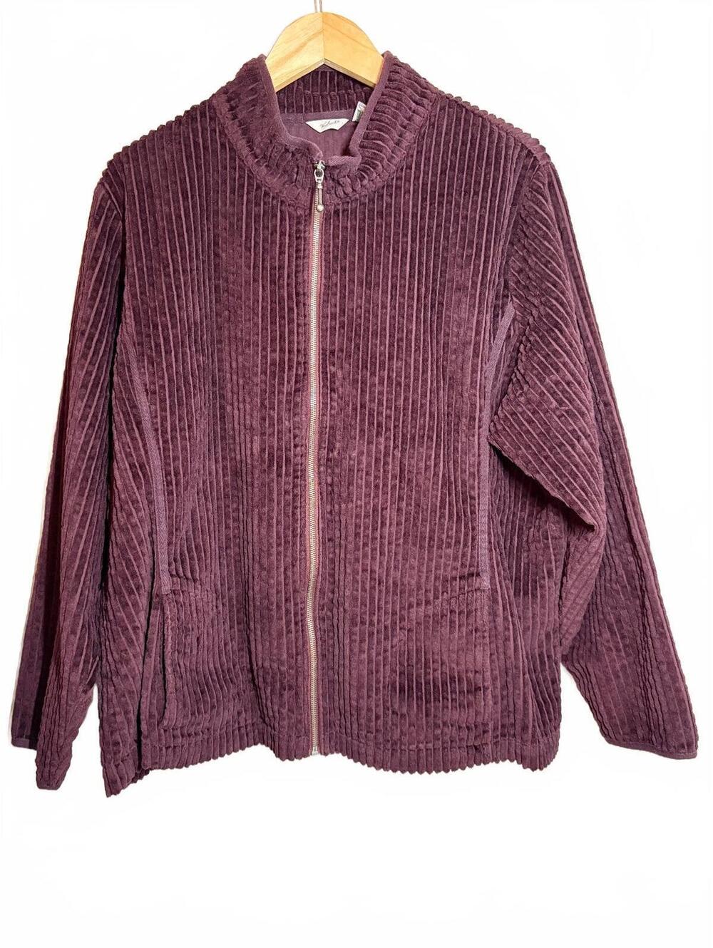 Woolrich Eggplant Corduroy Zip Jacket XXL
